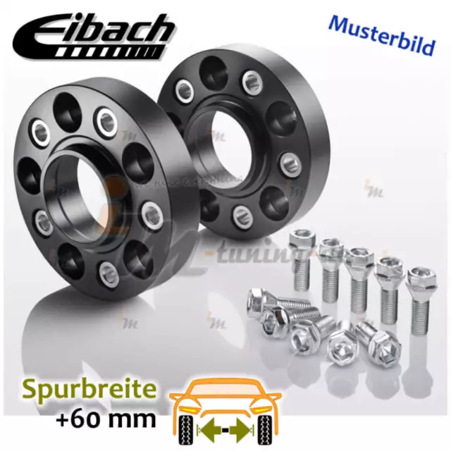 Eibach Spurplatten schwarz 60mm/Achse für Mercedes-Benz GLC Coupé C253 16 >> 23