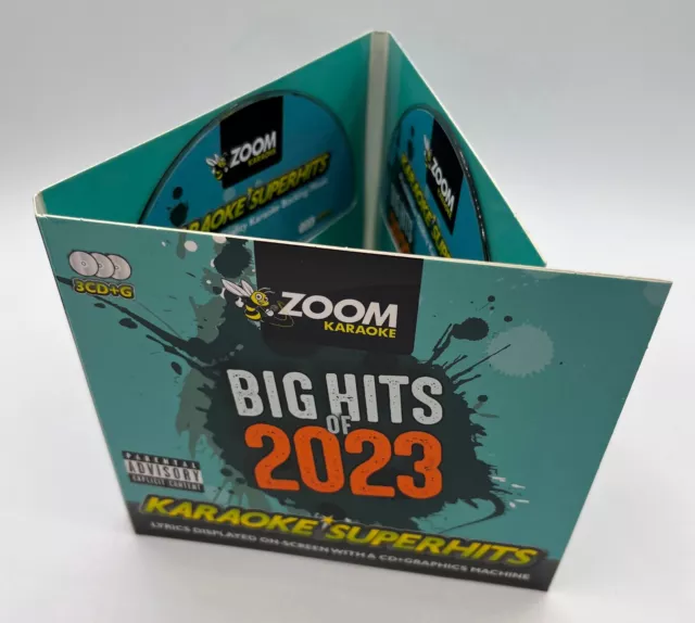 Zoom Karaoke - BIG HITS OF 2023 - Dreifach CD + G Karaoke Disc Pack - 69 Songs 3