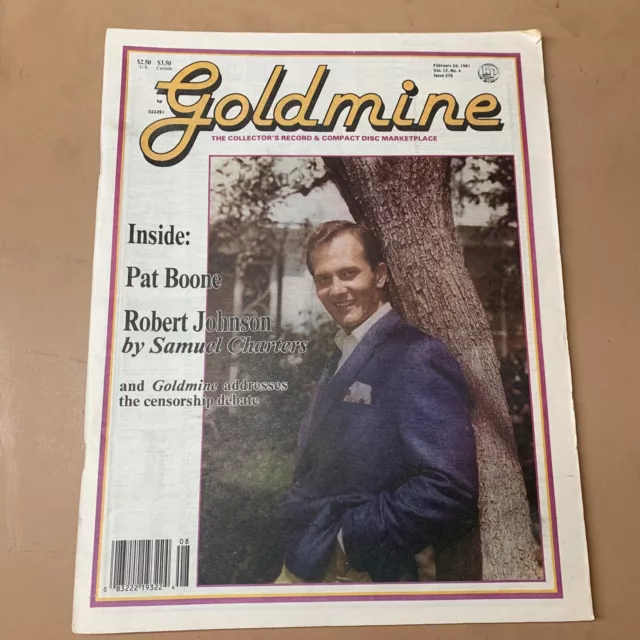 GOLDMINE MAGAZINE ISSUE 276 FEB 22 1991 record compact disc collectors pat boone