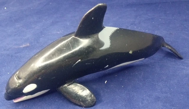 6.5" 1991 KILLER WHALE Monterey Bay Aquarium Animal Figures Figurine Vintage