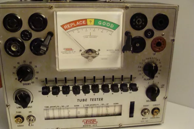 Eico, Model 625 - Tube Tester, Very Good Condition,