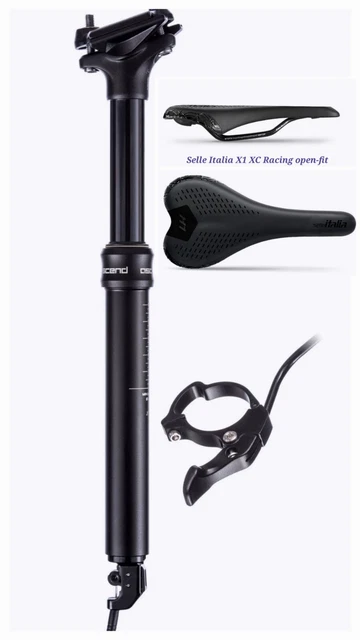 Brand-X Ascend CX/Kies Tropfer Sitzstütze 110 mm Reise + SELLE ITALIA SATTEL