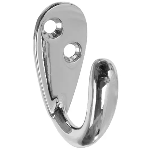 Stanley National Hardware V8006 2" Basic Single Robe Hooks in Chrome