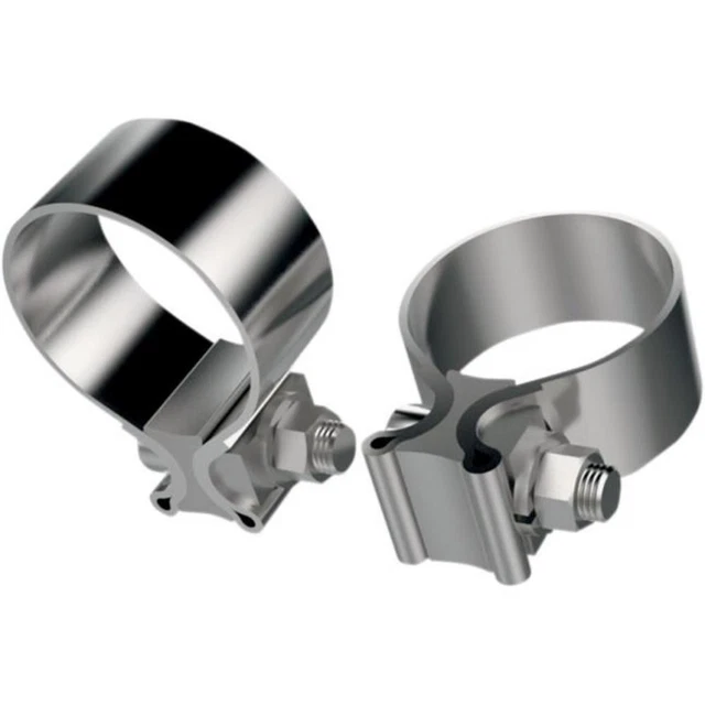 Khrome Werks 203030 Stainless Steel Muffler Clamps