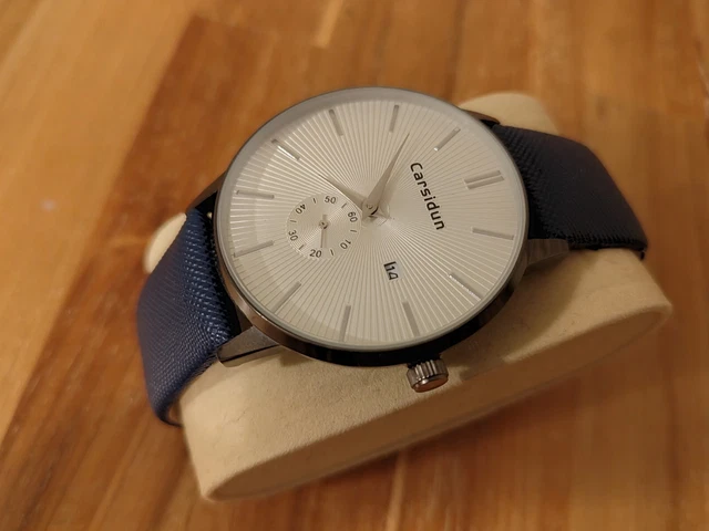 BRAND NEW. CARSIDUN mens quartz watch. New and unused. New battery