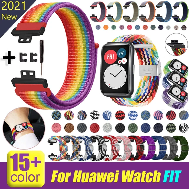 Für Huawei Watch Fit Smart Armband Strap Armband Nylon Geflochtene Handgelenk