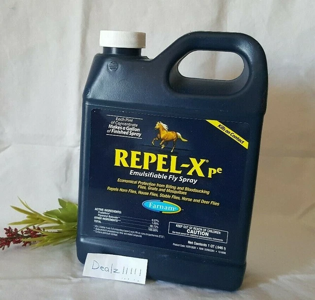 **NEW** Farnam Repel-X pe Emulsifiable Fly Spray for Horses 32 oz 100512028