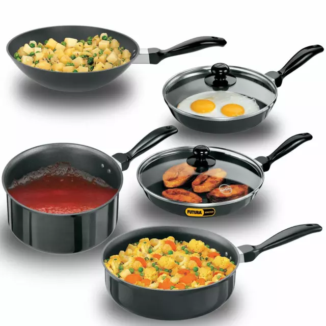 Hawkins Futura Non Stick Cookware 7 Pieces Black Best Gift For All Occasion