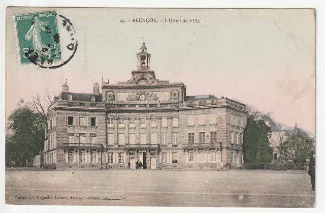 ALENCON - Orne - CPA 61 - l' hotel de Ville - carte couleur