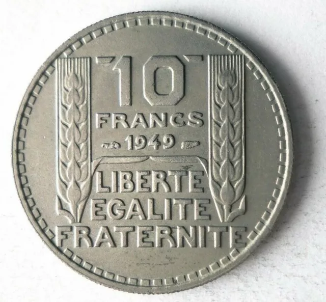 1949 FRANCE 10 FRANCS - High Quality Collectible Coin - FREE SHIP - Bin #30