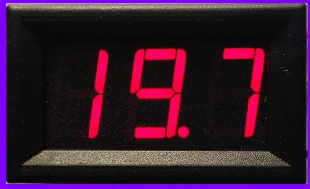 Digital Voltmeter Panelmeter Einbauvoltmeter DC 0- 99,9V Rot LED Spannungsmesser