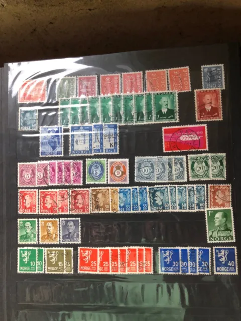 Briefmarken Lot Partie Norwegen