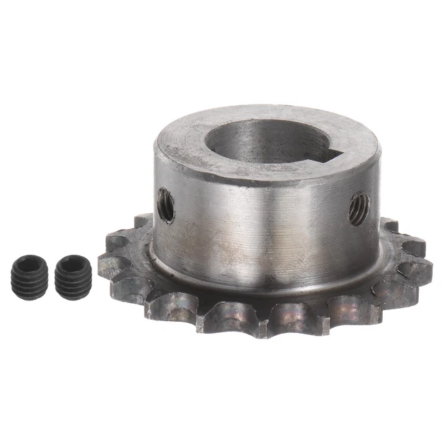 06B Roller Chain Sprocket 17T Pitch 3/8" 20mm Bore A3 Steel Motor Drive Gear