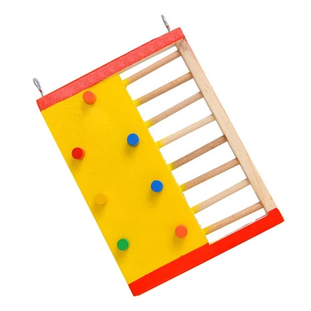 1 stück holz haustier klettern spielzeug hamsterleiter spielzeug rutschfeste