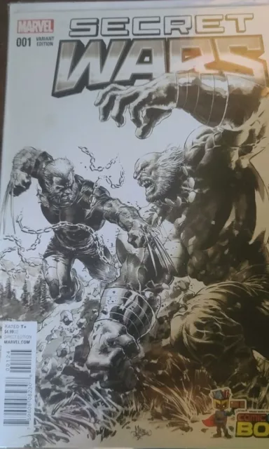 Secret Wars #1 Mike Deodato Wizard Comic Con Box Exclusive Sketch Variant