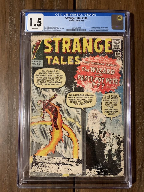 Strange Tales 110 CGC 1.5 1st app. Doctor Strange Kirby Ditko Stan Lee Avengers