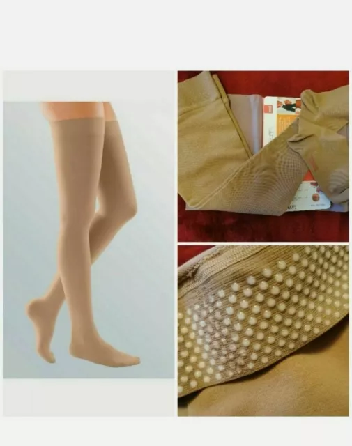 Mediven Plus Compression Stockings Thigh Caramel Closed Toe Size 1 CCL2