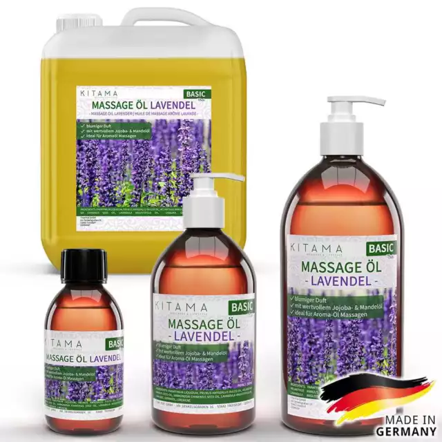 Kitama Massageöl Aroma-Öl Lavendel für Thai-Massage Wellness Spa Physiotherapie