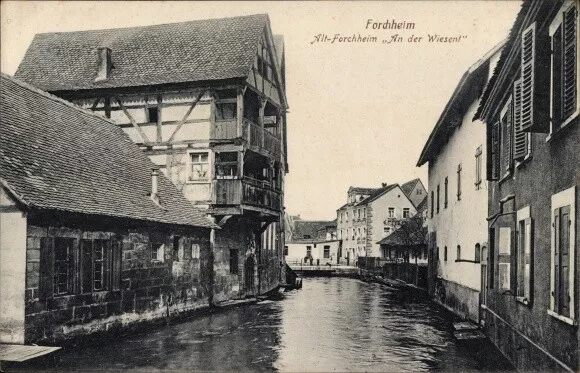 Ak Forchheim in Oberfranken Bayern, An der Wiesent, Altstadt - 10597029