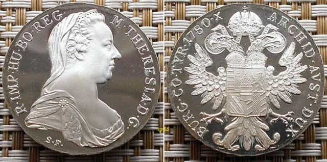 Maria Theresia Taler 1780 S.F, Silbermünze Österreich, unc- stgl. °