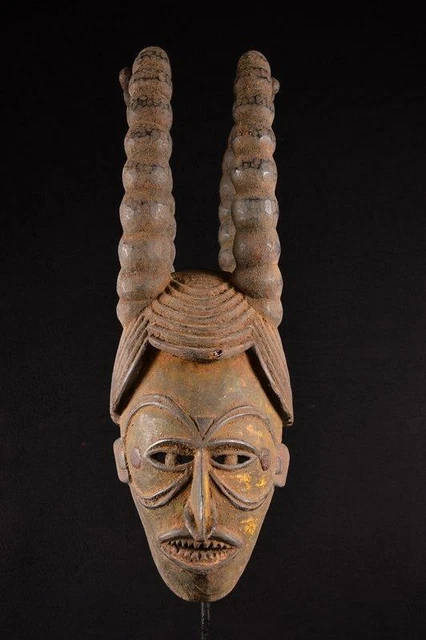 14238 African Old Igbo Helmet Mask/Helmet Mask Nigeria