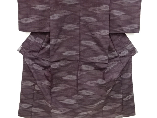 42757# Japanese Kimono / Antique Hitoe Kimono / Woven Haze