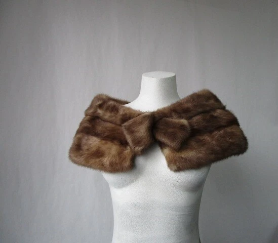 Women's Real Mink Fur Collar Shawl Stole Wrap Cape MINT Sable WEDDING STOLE SALE Women's Real Mink Fur Collar Shawl Stole Wrap Cape MINT Sable WEDDING STOLE SALE