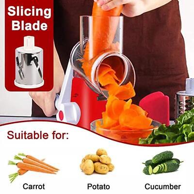 Rallador de queso giratorio de acero inoxidable manivela manual alimentos vegetales trituradoras