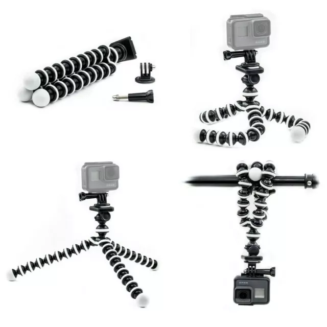 Octopus Flexible Tripod Mount Stand for GoPro Hero 9 8 7 6 5 4 3 Action camera