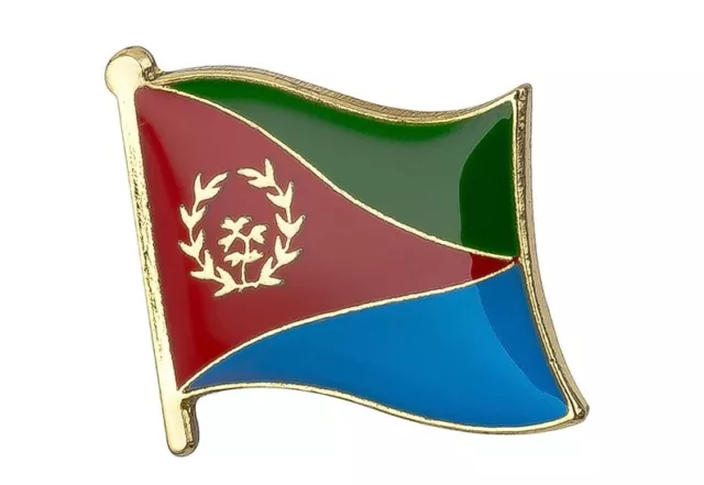 Eritrea  Flag Lapel Pin Badge FREE UK POSTAGE