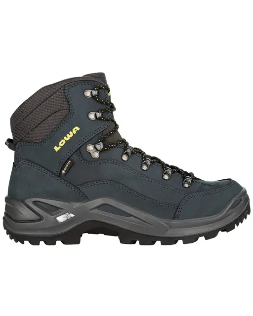 Lowa Renegade Mid GTX Gore-tex Boots Man, Blue Dark / Lime