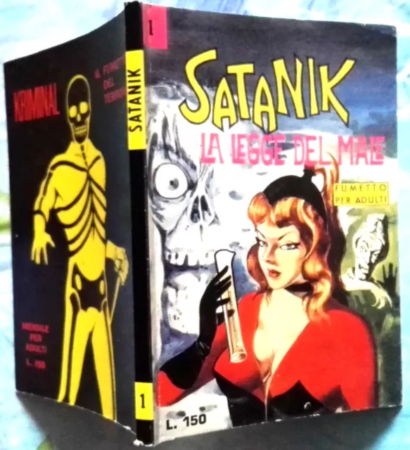 SATANIK  - n.1__La legge del male - ristampa anastatica  EXC