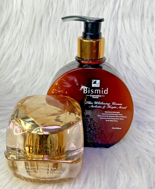 BISMID DUO CREME MEGA BLAST ET HUILE BODY GLOWING OIL ULTRA BLANCHISSA