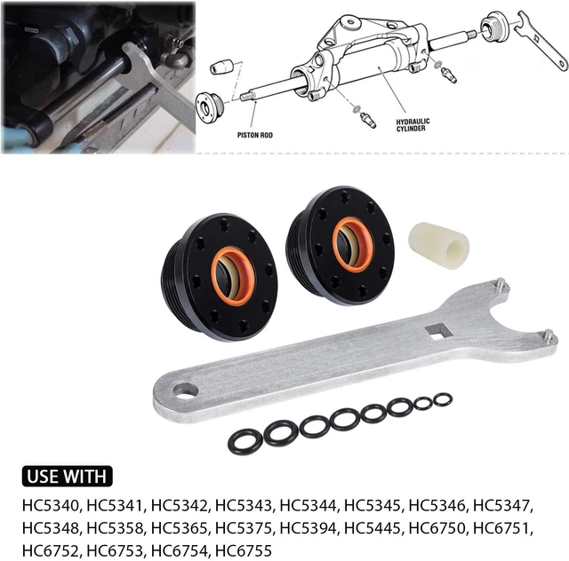 SEASTAR Front Pivot Mount 8 In. Stroke 8.34 Cu. In. Outboard Cylinder, Hs5157 Seal Kit HC5358-3 - The Home Depot - Foto 6