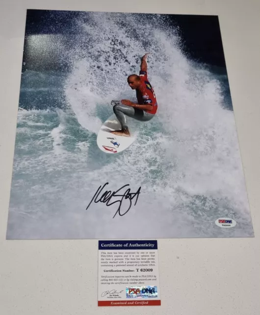 Kelly Slater 11 x Surfing World Champion Signed 11"x14" Photo (PSA DNA # T62009)