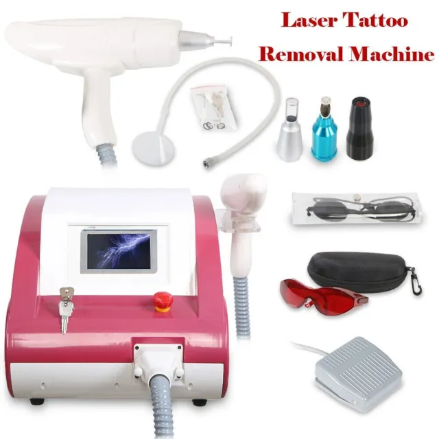 Q Switched ND Yag Laser Tattoo Removal Machine Eyebrow Pigment Remove Freckle US