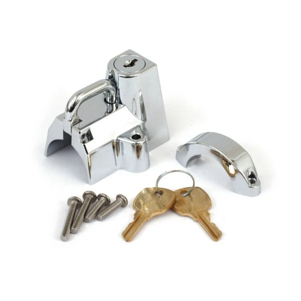 Gancio Casco Moto Caschi Moto Lucchetto Per Casco Moto Universale - Antifurto, In Lega Alluminio, Per Manubri 2.2-2.4cm, Con Chiavi Lucchetto Moto