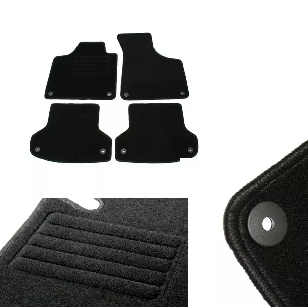 4 Tapis De Sol En Velour Sur Mesure Pour Audi A3 8P Et Sportback