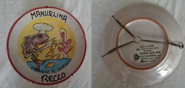 Vecchio Piatto Del Buon Ricordo - Ristorante Manuelina (Recco) Genova - Leggi