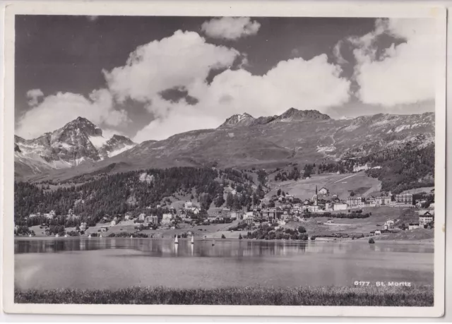 AK - (CHE) - St. Moritz - Panorama - Echtfoto - Kartennummer 6177 - um 1940/50