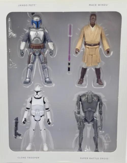 Star Wars Commemorative Collection Set "Attack Of The Clones" 4 Figuren Hasbro