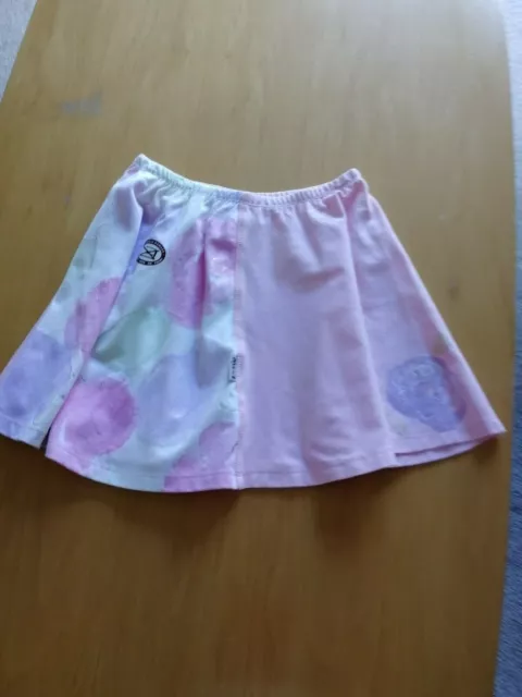 BNWT South African Balu hand painted soft cotton skirt in pale pink age 6 years