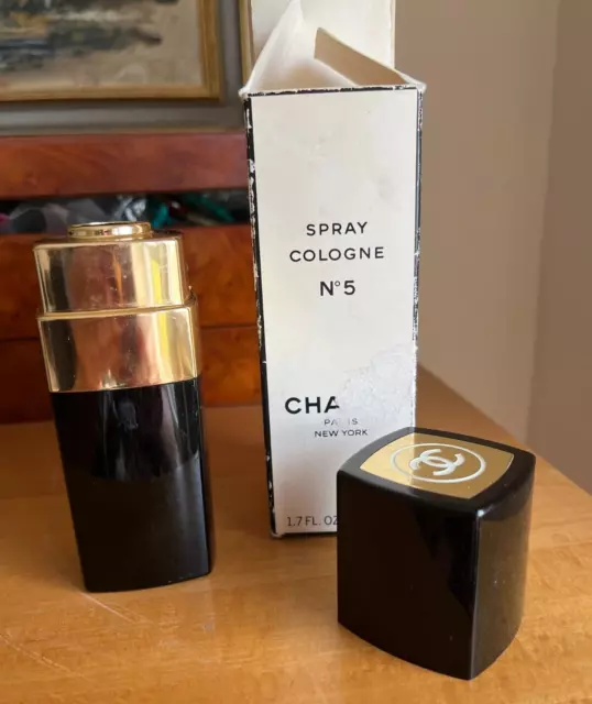 Chanel No. 5 Paris Empty Perfume Bottle .5 oz. ~ Vintage 1960s