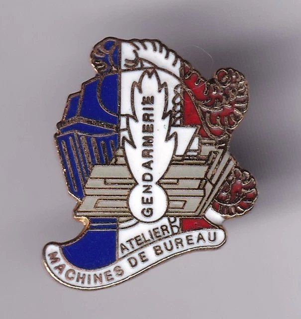 Insigne Gendarmerie Nationale France – Vintage – Doré – Original 1990s – Épinglette De Collection