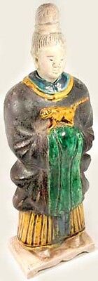 Ming China Antique Sancai Statuette X-Large Glazed Multi-Color w/ Tiger 1600AD 3
