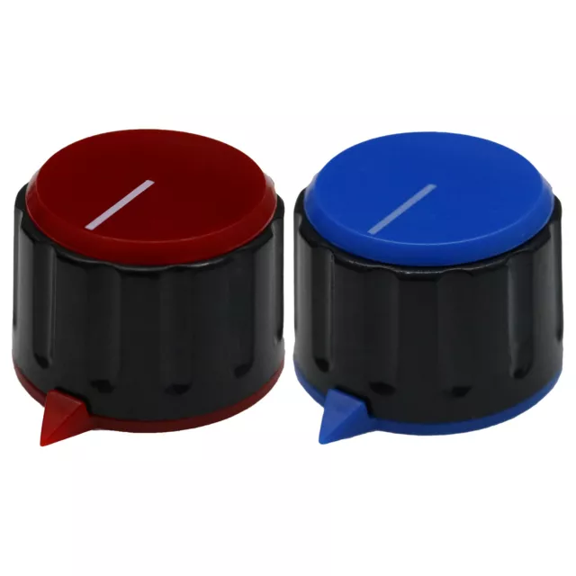 Colour Cap Amplifier / Equipment Control Knob With Pointer - 6mm Round Hole