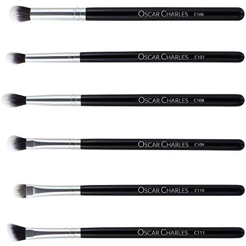 Oscar Charles 17 Pezzi: Set di pennelli per trucco professionale con frullatore 4