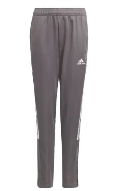 Adidas Boys' Tiro 21 Track Soccer Pants Grey/White GM7384 g