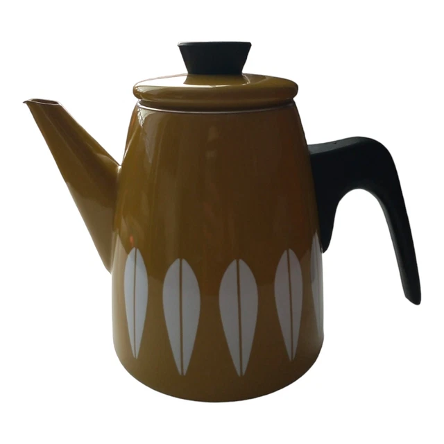 VINTAGE CATHERINEHOLM COFFEE Pot Tea Pot in Green Lotus Design from