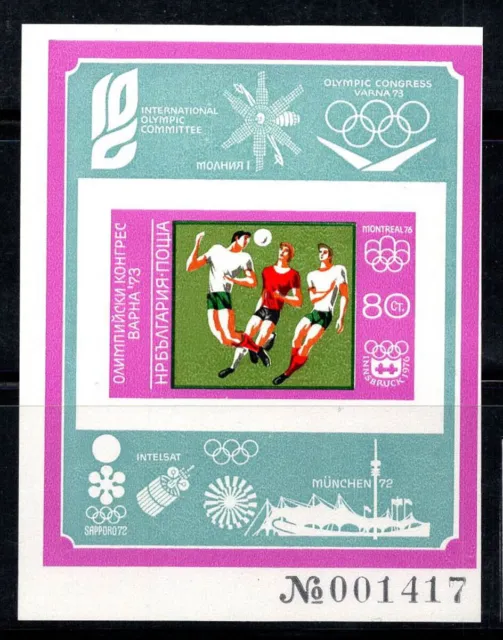 Bulgarien 1973 Mi. Bl.43 Block 100% Postfrisch 80 St,Olympischer Kongress